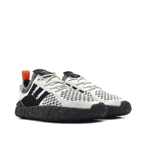 adidas Originals F-22 PK Primeknit Atric (hellgrau - schwarz - orange) (EU 46 - US 11.5)