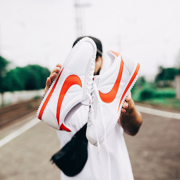 Nike Classic Cortez Nylon (weiss - altweiss - rot) (EU 44 - US 10)