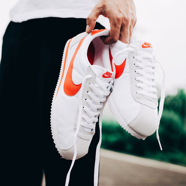 Nike Classic Cortez Nylon (weiss - altweiss - rot) (EU 44 - US 10)