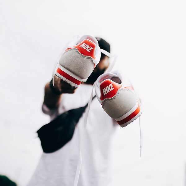 Nike Classic Cortez Nylon (weiss - altweiss - rot) (EU 44 - US 10)